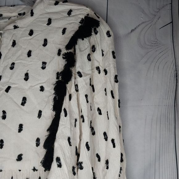 Masai Copenhagen Boho Hippe V-Neck Top/ Mini Dress Size M - Picture 2 of 16